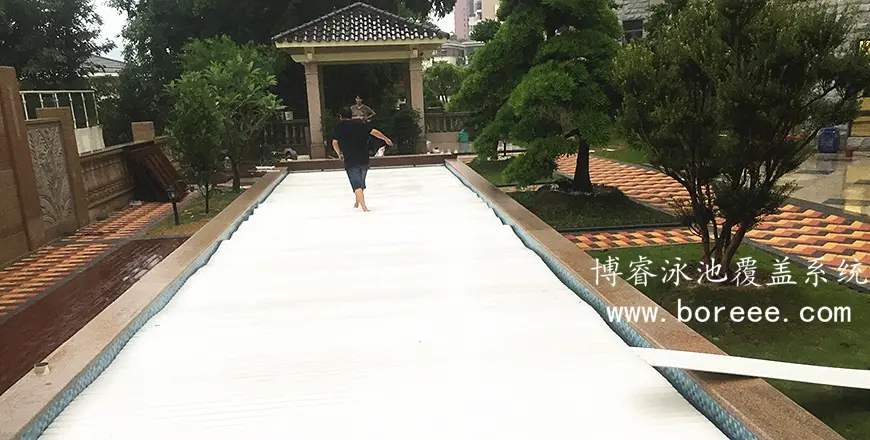 泳池盖电机隐蔽安装